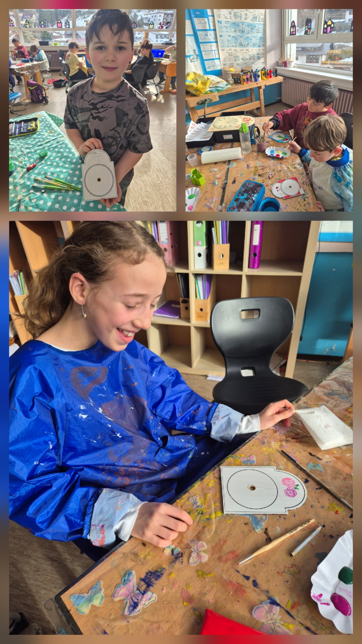 27.01.2026 - Naturparkprojekt Uhrenschildmalerei mit Helga Faller